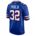 B.Bills #32 Toriano Pride Jr. Royal JEROMEN Team Game Jersey