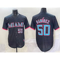 Miami Marlins #50 Agust¨ªn Ram¨ªrez Black JEROMEN 2025 City Connect Limited Stitched Jersey