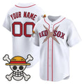 Custom Boston Red Sox x One Piece White JEROMEN Vapor Premier Limited Jersey - Stitched