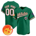 Custom Oakland Athletics x Dragon Ball Green JEROMEN Vapor Premier Limited Jersey - All Stitched