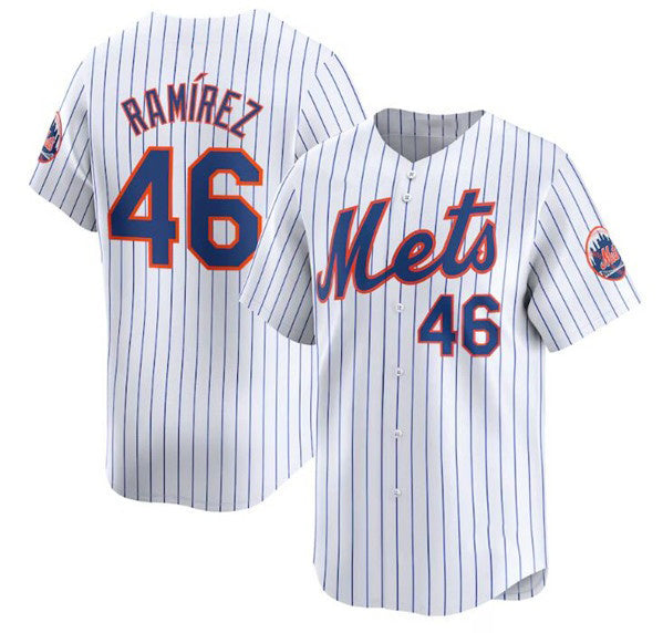 New York Mets #46 Yohan Ramirez White JEROMEN 2024 Home Limited Stitched Jersey
