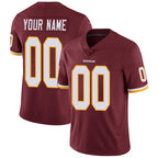 Custom W.Redskins Home Burgundy Red JEROMEN Vapor Untouchable Limited Jersey