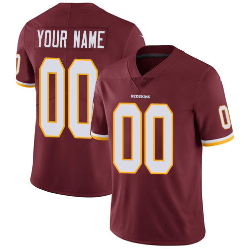 Custom W.Redskins Home Burgundy Red JEROMEN Vapor Untouchable Limited Jersey