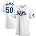 Tampa Bay Rays #50 Charlie Morton White JEROMEN Home Jersey