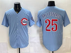 Chicago Cubs #25 Moises ballesteros Blue JEROMEN 2026 2nd Alternate Limited Stitched Jersey