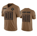 Custom A.Falcons Active Player 2023 Brown JEROMEN Salute To Setvice Limited Stitched Jersey