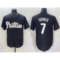 Philadelphia Phillies #7 Trea Turner Black JEROMEN Lights Out Limited Stitched Jersey