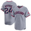 Cleveland Guardians #24 Triston McKenzie Gray JEROMEN 2025 Alternate Limited Stitched Jersey