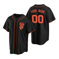 Custom San Francisco Giants Black JEROMEN Stitched Cool Base Jersey
