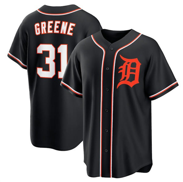 Detroit Tigers #31 Riley Greene Black JEROMEN Out Stitched Jersey