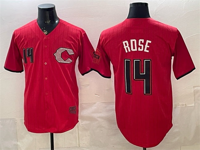 Cincinnati Reds #14 Pete Rose Red JEROMEN 2026 City Connect Stadium Stitched Jersey