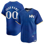 Custom Minnesota Twins Active Player Royal JEROMEN 22024 City Connect Limited Stitched Jersey