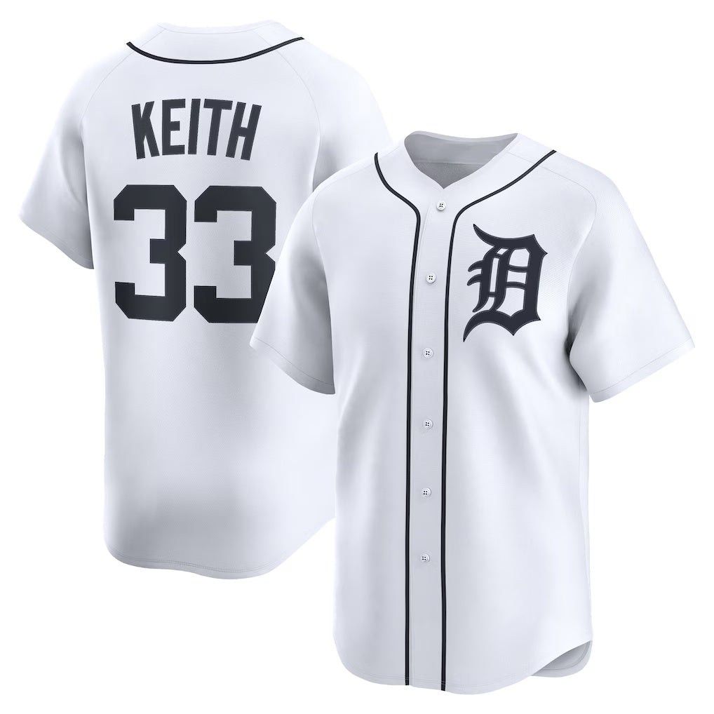 Detroit Tigers #33 Colt Keith White JEROMEN Home Limited Player Jersey