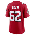 A.Falcons #62 Corey Levin Red JEROMEN Team Game Jersey