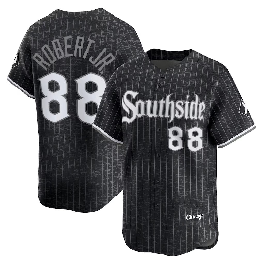 Chicago White Sox #88 Luis Robert Jr. Black JEROMEN City Connect Limited Player Jersey