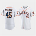 Houston Astros #45 Ryne Stanek White JEROMEN 60th Anniversary Flex Base Stitched Jersey