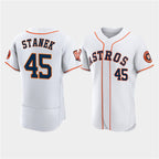 Houston Astros #45 Ryne Stanek White JEROMEN 60th Anniversary Flex Base Stitched Jersey