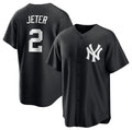 New York Yankees #2 Derek Jeter Black JEROMEN Lights Out Limited Stitched Jersey