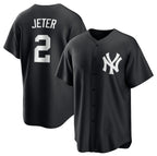 New York Yankees #2 Derek Jeter Black JEROMEN Lights Out Limited Stitched Jersey