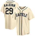 Seattle Mariners #29 Cal Raleigh Cream JEROMEN Alternate Stitched Jersey