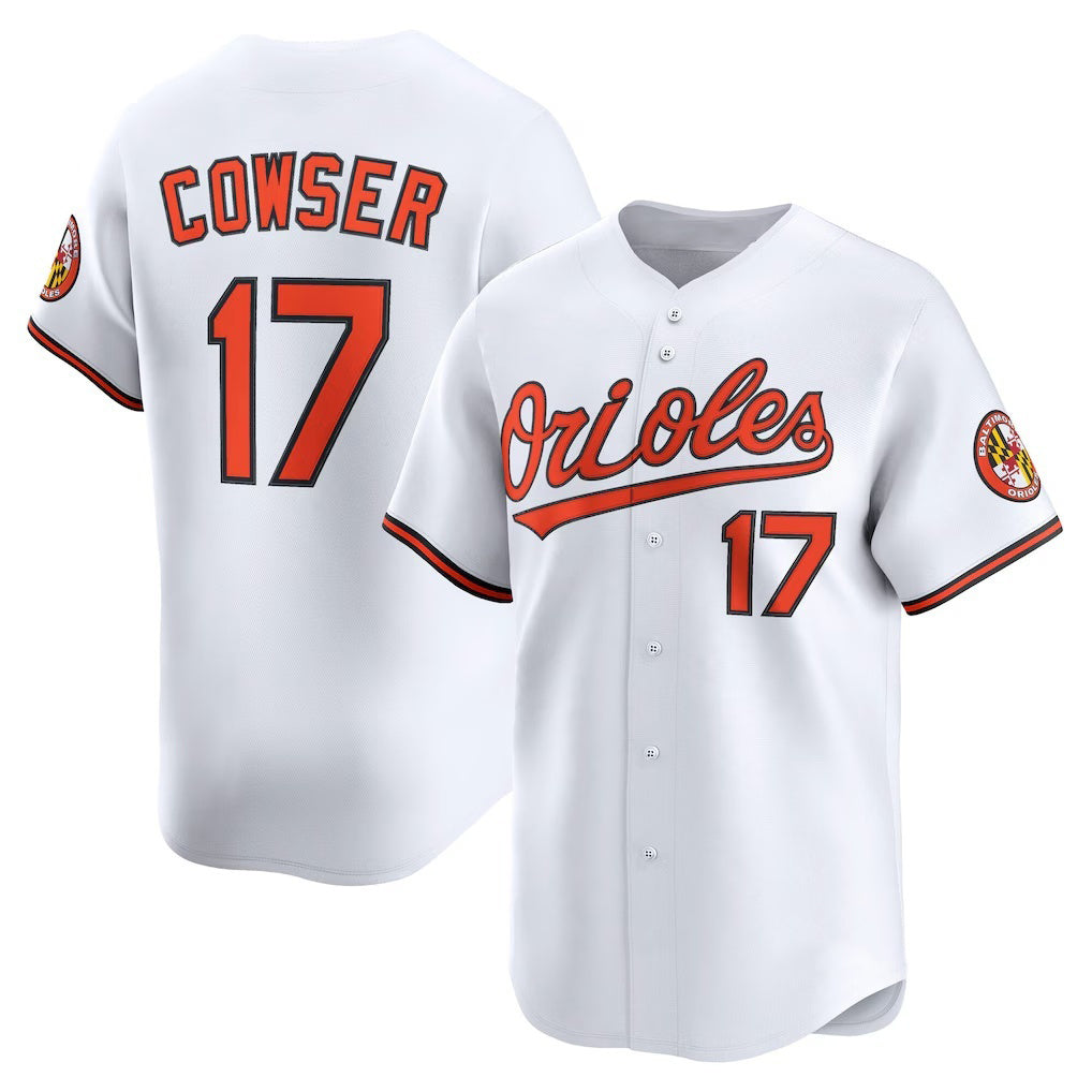 Baltimore Orioles #17 Colton Cowser White JEROMEN Home Limited Player Jersey