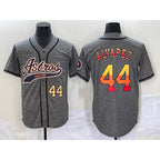 Houston Astros #44 Yordan Alvarez Number Grey JEROMEN Gridiron Cool Base Stitched Jersey