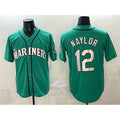 Seattle Mariners #12 Josh Naylor Aqua JEROMEN Limited Stitched jersey