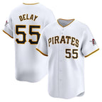 Pittsburgh Pirates #55 Jason Delay White JEROMEN Home Limited Player Jersey