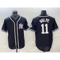 New York Yankees #11 Anthony Volpe Black White JEROMEN Cool Base Stitched Jersey