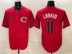 Cincinnati Reds #11 Barry Larkin Red JEROMEN 2026 City Connect Stadium Stitched Jersey