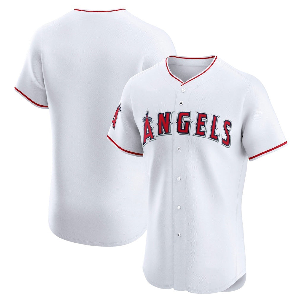 Los Angeles Angels White JEROMEN Home Elite Jersey