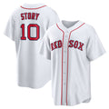 Boston Red Sox #10 Trevor Story White JEROMEN Home Replica Jersey