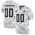 Custom A.Falcons Active Player 2024 F.U.S.E Arctic Camo JEROMEN Salute to Service Limited Stitched Jersey