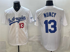 Los Angeles Dodgers #13 Max Muncy White JEROMEN Alternate Stadium Stitched Jersey