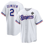 Texas Rangers #2 Marcus Semien 2023 White JEROMEN World Series Stitched Jersey