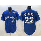 Toronto Blue Jays #22 Ernie Clement Blue JEROMEN 2025 World Series Cool Base Stitched Jersey