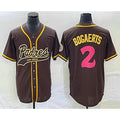 San Diego Padres #2 Xander Bogaerts Brown JEROMEN NEW 2023 City Connect Cool Base Stitched Jersey