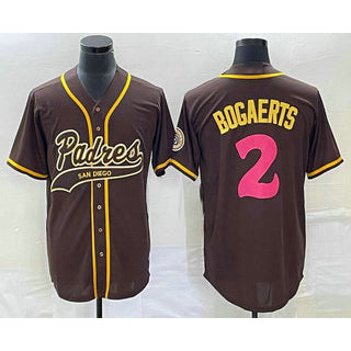 San Diego Padres #2 Xander Bogaerts Brown JEROMEN NEW 2023 City Connect Cool Base Stitched Jersey