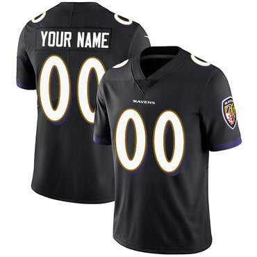 Custom B.Ravens Black JEROMEN Vapor Untouchable Player Limited Jersey