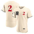 Texas Rangers #2 Marcus Semien Cream JEROMEN 2023 City Connect Flex Base Stitched Jersey