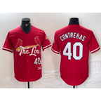 St. Louis Cardinals #40 Willson Contreras Red JEROMEN 2024 City Connect Limited Stitched Jersey
