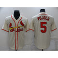 St. Louis Cardinals #5 Albert Pujols Cream JEROMEN Stitched Cool Base Jersey