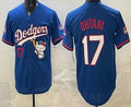 Los Angeles Dodgers #17 Shohei Ohtani Blue JEROMEN Hello Kitty 2025 World Series Champions Limited Jersey