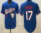 Los Angeles Dodgers #17 Shohei Ohtani Blue JEROMEN Hello Kitty 2025 World Series Champions Limited Jersey