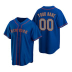 Custom New York Mets Royal JEROMEN Stitched Cool Base Road Jersey