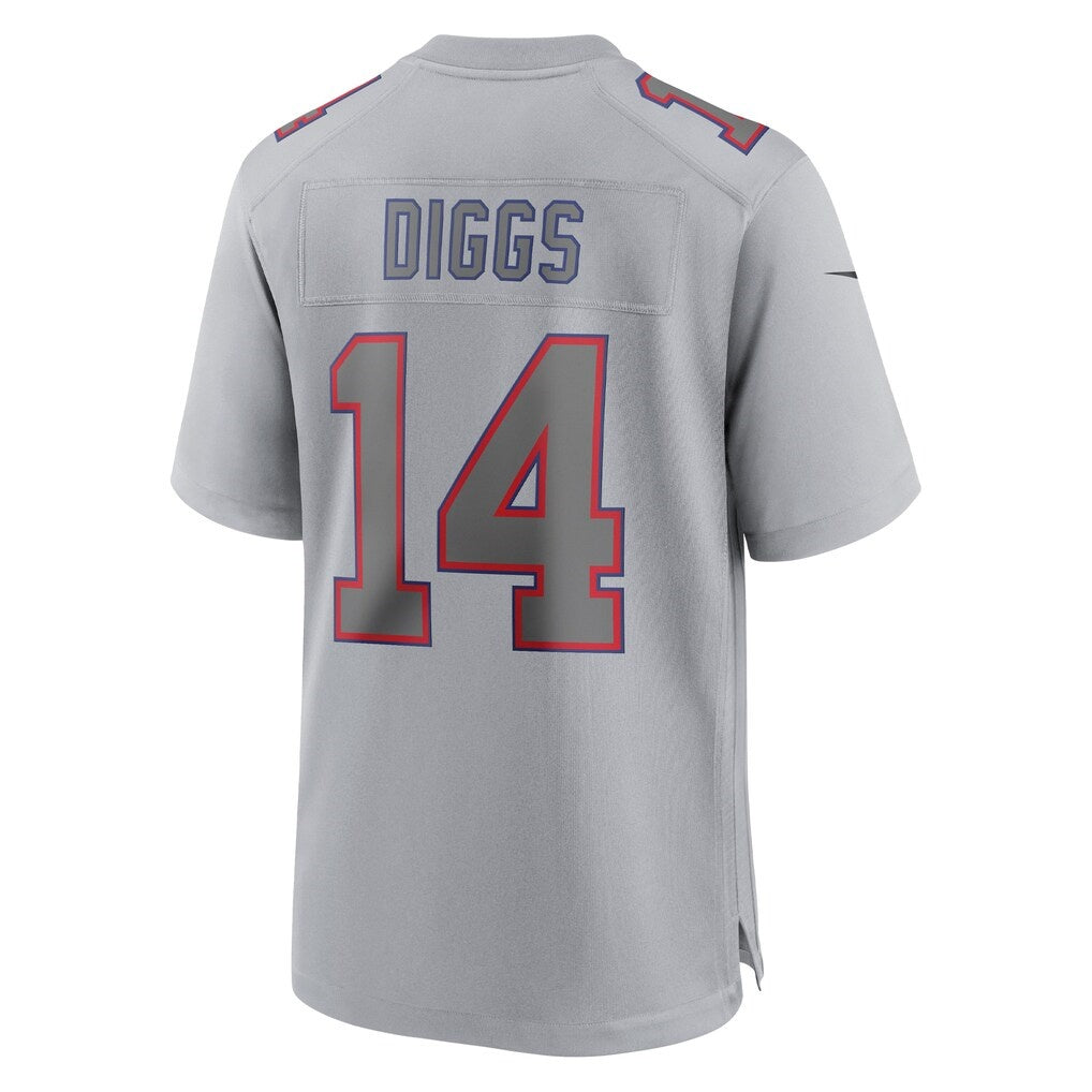 B.Bills #14 Stefon Diggs Atmosphere Fashion Game Jersey - Gray JEROMEN