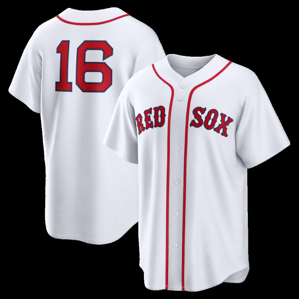 Boston Red Sox #16 Jarren Duran White JEROMEN Home Replica Jersey