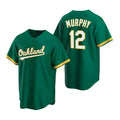 Oakland Athletics #12 Sean Murphy Green JEROMEN Cool Base Stitched Jersey 2