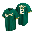 Oakland Athletics #12 Sean Murphy Green JEROMEN Cool Base Stitched Jersey 2
