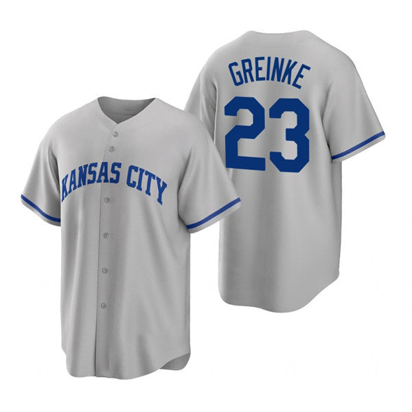 Kansas City Royals #23 Zack Greinke Grey JEROMEN Cool Base Stitched Jersey